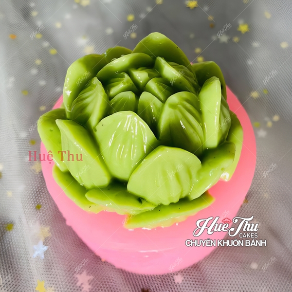 Khuôn silicon Đài Sen 6cm làm bánh rau câu 3D 4D nhấn xôi, fondant, socola, nến hanmade