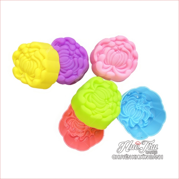Khuôn silicon Hoa Cúc 3 nhỏ 3cm (10 cái) làm bánh rau câu, nhấn xôi, bánh da lợn