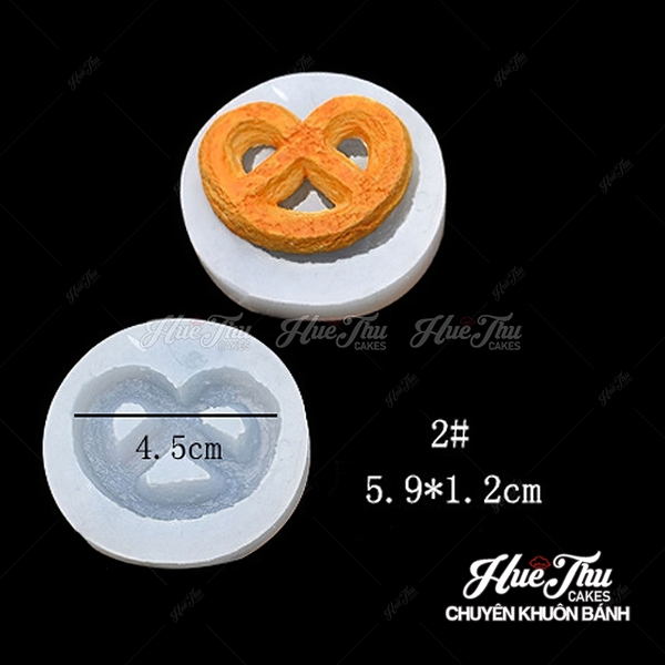 Khuôn silicon hình Bánh Quy làm bánh rau câu 3D 4D nhấn xôi, fondant, socola, nến hanmade