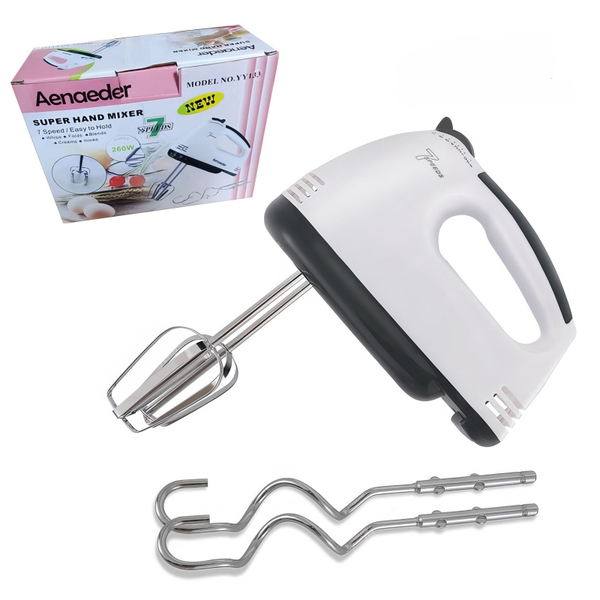 Máy Đánh Trứng Cầm Tay 7 Tốc Độ Công Suất 180W (Kèm 6 Que Trộn)