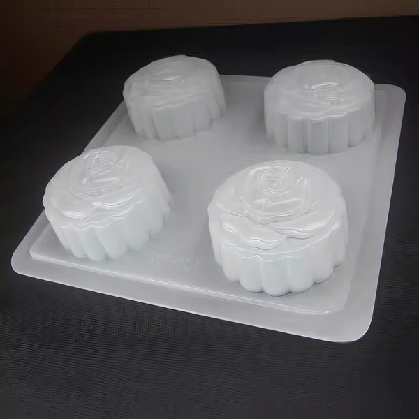 Khuôn rau câu, nhấn xôi Hoa Hồng N4 (vỉ 4 khuôn) làm bánh rau câu, ép xôi
