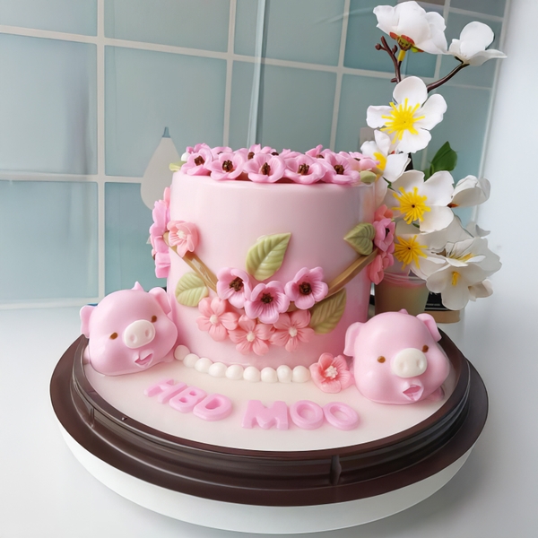 Khuôn silicon Hoa Mai 6 bông làm bánh rau câu 3D 4D nhấn xôi, fondant, socola, nến hanmade