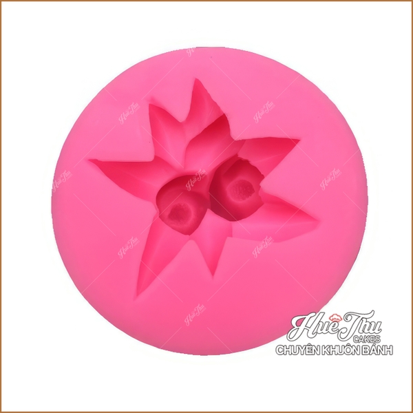 Khuôn silicon Hoa Loa Kèn 2 Bông làm bánh rau câu 3D 4D nhấn xôi, fondant, socola, nến hanmade
