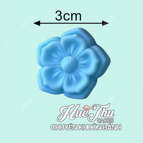 Khuôn silicon Hoa Lan nhỏ 3cm (10 cái) làm bánh rau câu, nhấn xôi, bánh da lợn