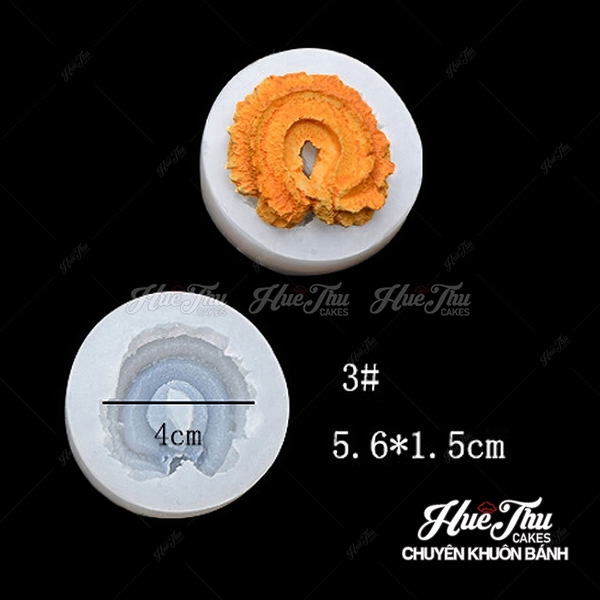 Khuôn silicon hình Bánh Quy làm bánh rau câu 3D 4D nhấn xôi, fondant, socola, nến hanmade