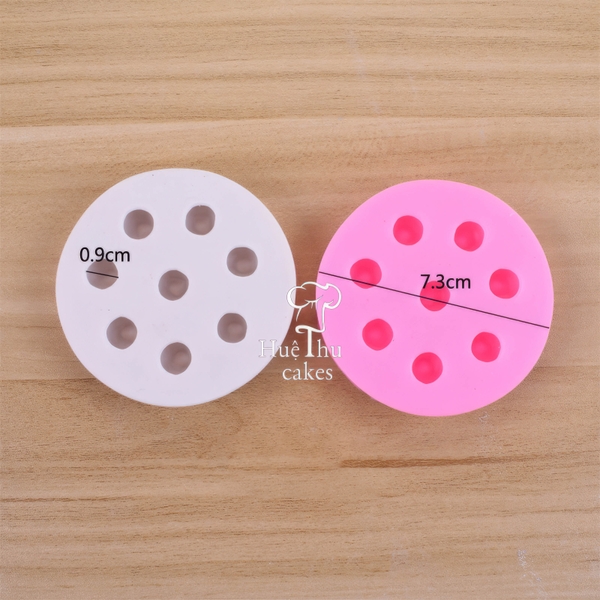 Khuôn silicon quả Việt Quất làm bánh rau câu 3D 4D nhấn xôi, fondant, socola, nến hanmade