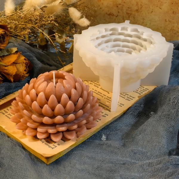 Khuôn silicon Hoa Sen A87 làm bánh rau câu 3D 4D nhấn xôi, fondant, socola, nến hanmade