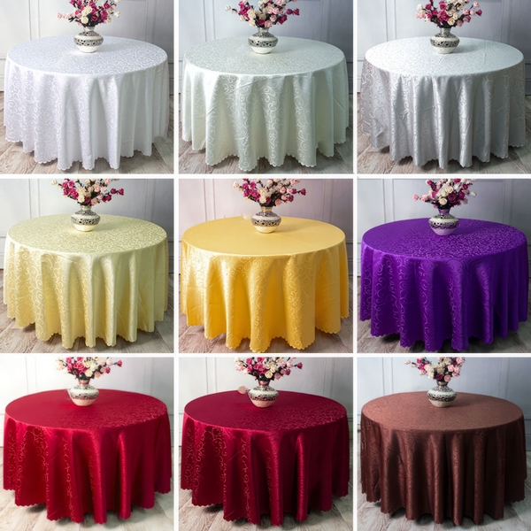 Khăn Trải Lụa Hoa Văn Chìm Decor bàn tiệc, mâm cúng (nhiều màu, kích thước) phù hợp bàn tròn, vuông, chữ nhật
