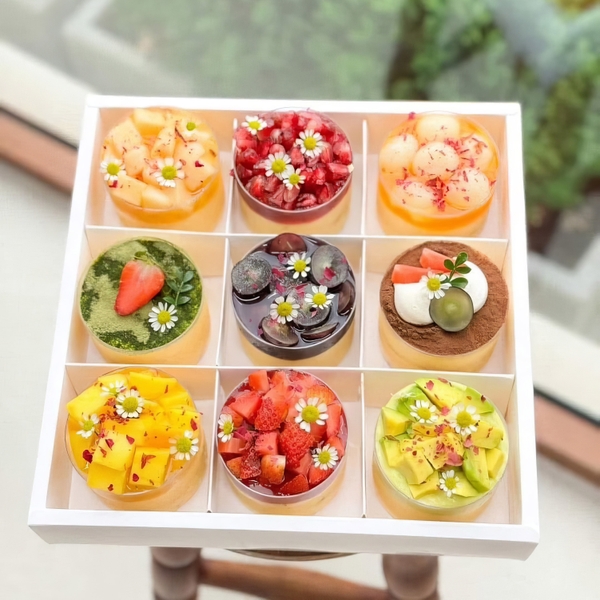 Ly Nhựa Hình Tròn 7cm HC12 đựng bánh Mousse có nắp (10 cái)