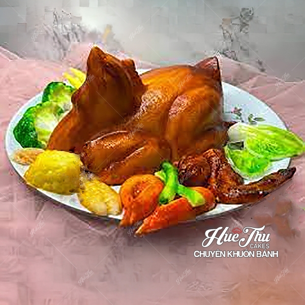 Khuôn Gà Quay làm bánh rau câu 3D 4D nhấn xôi, fondant, socola, nến hanmade