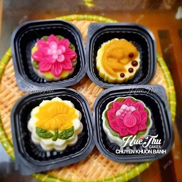 Bộ 20 khuôn rau câu, nhấn xôi Vĩnh Trường RT 250g dùng làm bánh rau câu trung thu, ép xôi