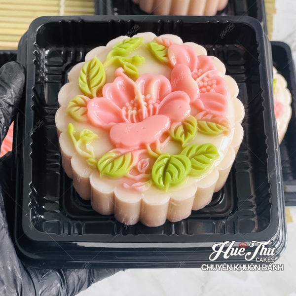 Combo 4 khuôn silicon Hoa Cúc Hoa Sen Trung Thu 1234 A117 làm bánh rau câu 3D 4D nhấn xôi, fondant, socola, nến hanmade