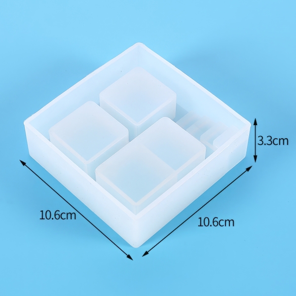 Khuôn silicon Cầu Thang Vuông 10.6cm A106 làm bánh rau câu 3D 4D nhấn xôi, fondant, socola, nến hanmade
