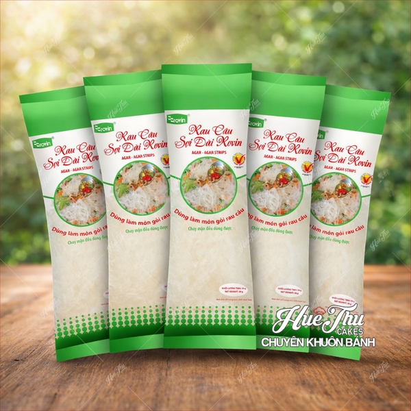 Rau câu sợi dài (Agar-Agar strips) Rovin gói 30g