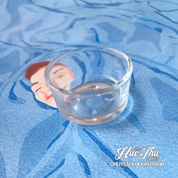 Ly tealight thuỷ tinh 4.5cm tạo kiểu - Ly làm nến thơm, nến hanmade
