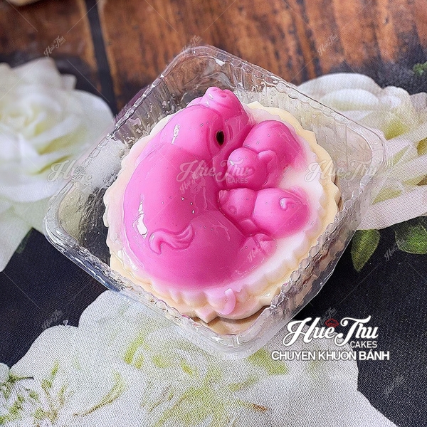 Bộ 35 khuôn rau câu, nhấn xôi Ngọc Lan dùng làm bánh rau câu trung thu, ép xôi