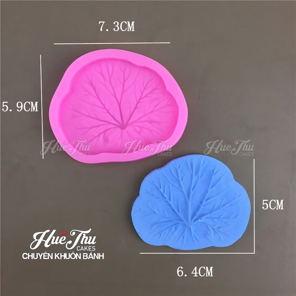 Khuôn silicon lá Sen 5/6/7/9cm làm bánh rau câu 3D 4D nhấn xôi, fondant, socola, nến hanmade