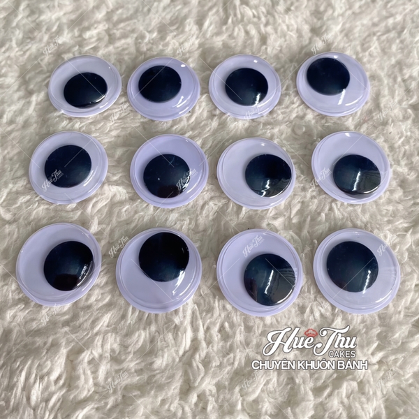 Mắt Thú Bông, Mắt Cá, Mắt Gà Quay nhiều size (túi 10g, có keo dán) trang trí cho xôi, thạch, gắn thú bông handmade
