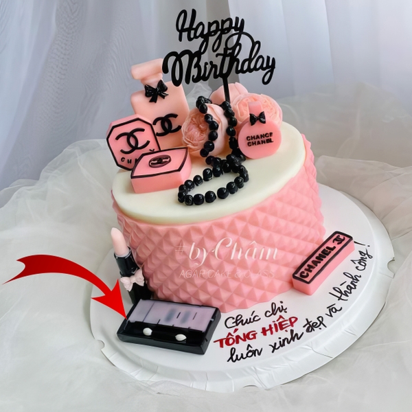 Khuôn silicon Hộp Phấn Mắt 9.5x4cm làm bánh rau câu 3D 4D nhấn xôi, fondant, socola, nến hanmade