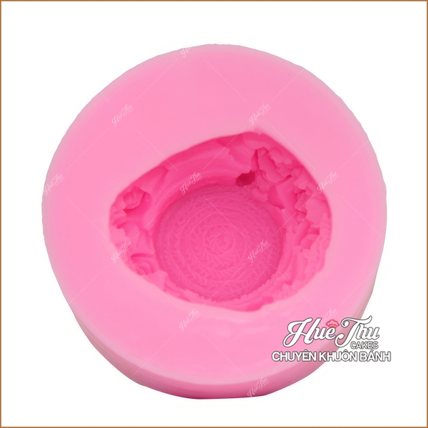 Khuôn silicon Mũ Hoa vành rộng làm bánh rau câu 3D 4D nhấn xôi, fondant, socola, nến hanmade