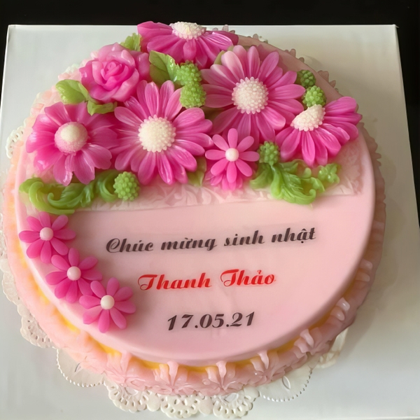 Khuôn silicon hoa Cúc Họa Mi gãy cánh 6.5cm làm bánh rau câu 3D 4D nhấn xôi, fondant, socola, nến hanmade