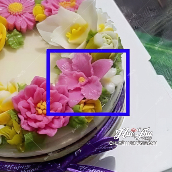 Khuôn silicon hoa Lan một nhụy cánh đứng 5cm làm bánh rau câu 3D 4D nhấn xôi, fondant, socola, nến hanmade