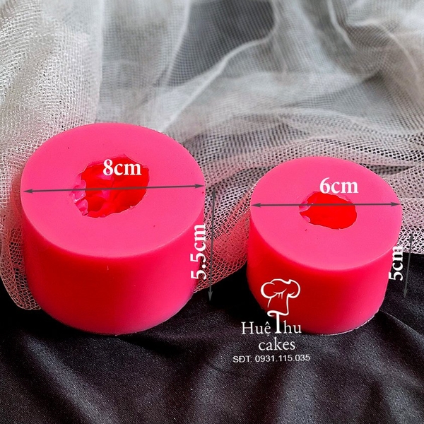 Khuôn silicon hoa Mẫu Đơn Pompon làm bánh rau câu 3D 4D nhấn xôi, fondant, socola, nến hanmade