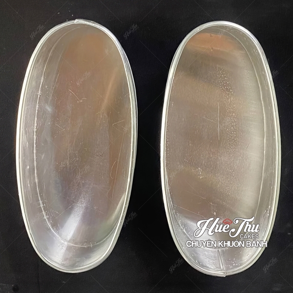 Khuôn hình Oval dài 10cm / 21cm rộng 10cm dùng làm bánh rau câu, bánh gato, bánh nướng