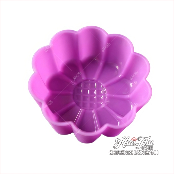 Khuôn silicon Hoa Cúc 4 lớn nhỏ 3/5cm (20 cái) làm bánh rau câu, nhấn xôi, bánh da lợn