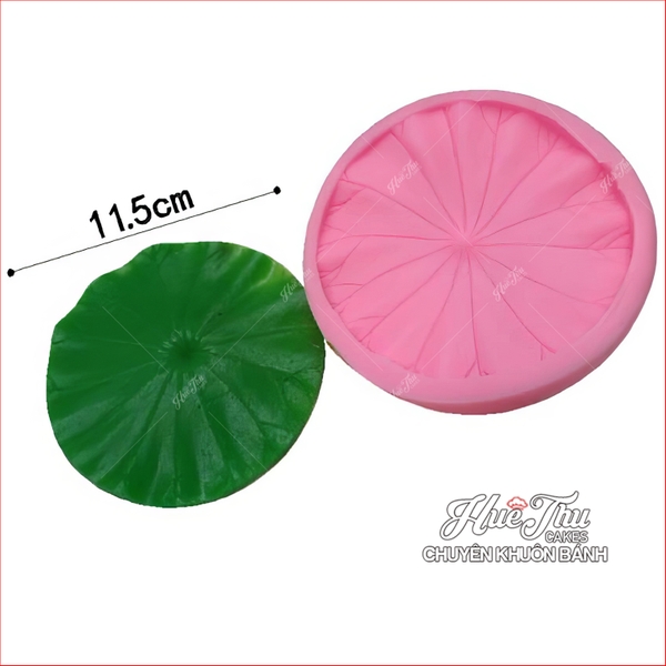 Khuôn silicon lá Sen 11.5cm làm bánh rau câu 3D 4D nhấn xôi, fondant, socola, nến hanmade