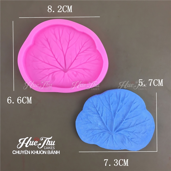 Khuôn silicon lá Sen 5/6/7/9cm làm bánh rau câu 3D 4D nhấn xôi, fondant, socola, nến hanmade