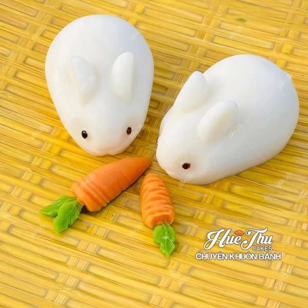 Khuôn silicon Củ Cà Rốt làm bánh rau câu 3D 4D nhấn xôi, fondant, socola, nến hanmade