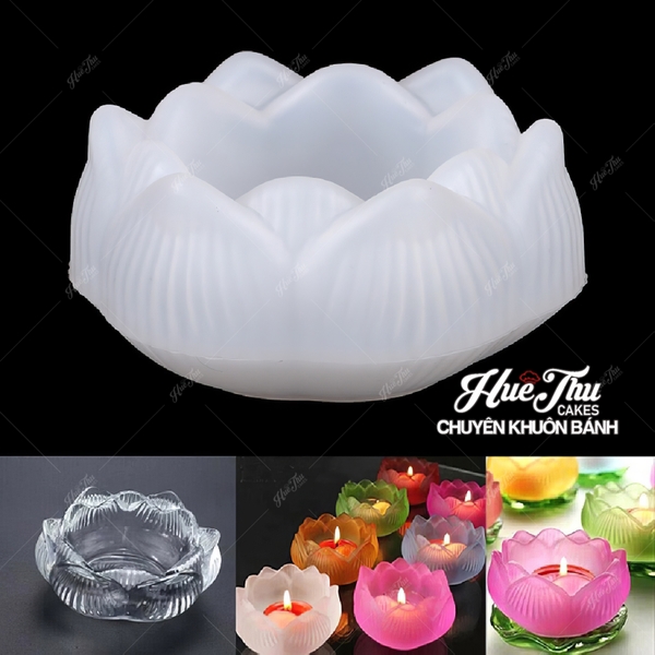 Khuôn silicon Hoa Sen S2 9cm làm bánh rau câu 3D 4D nhấn xôi, chè trôi nước, socola, nến hanmade