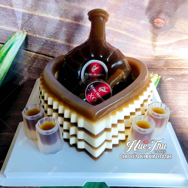 Khuôn silicon ly rượu nhỏ (4 ly) 4cm làm bánh rau câu 3D 4D nhấn xôi, fondant, socola, nến hanmade