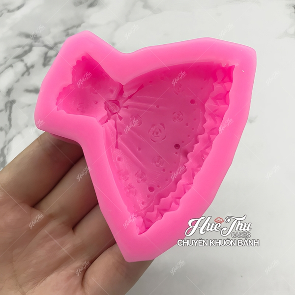 Khuôn silicon Váy Búp Bê A8 6.9cm làm bánh rau câu 3D 4D nhấn xôi, chè trôi nước, socola, nến hanmade