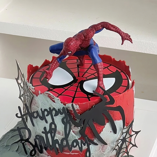 Siêu Nhân Nhện 9cm PK1 phụ kiện trang trí bánh sinh nhật, bánh rau câu, bánh kem