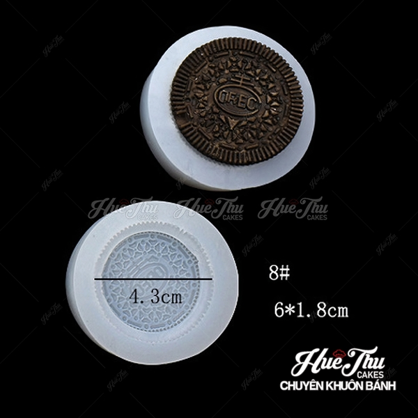 Khuôn silicon hình Bánh Quy làm bánh rau câu 3D 4D nhấn xôi, fondant, socola, nến hanmade