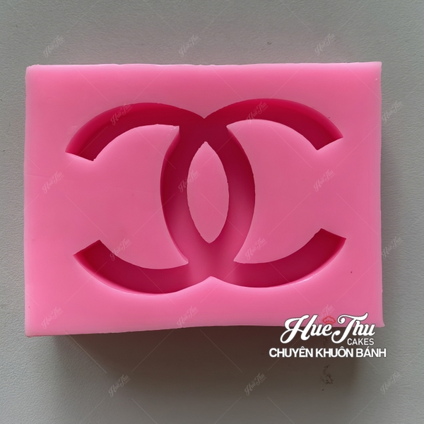 Khuôn silicon Logo Chanel làm bánh rau câu 3D 4D nhấn xôi, fondant, socola, nến hanmade