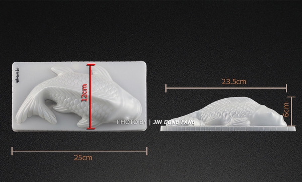 Khuôn Cá Chép / Cá Kol bằng nhựa (nhiều size) dùng đổ rau câu, nhấn xôi