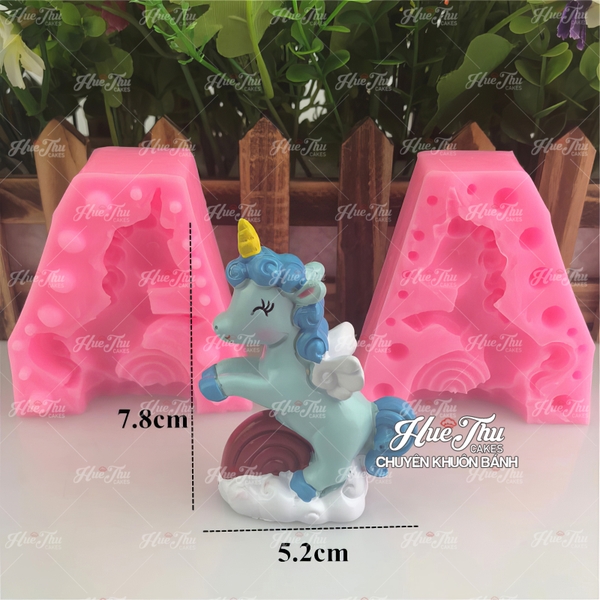 Khuôn silicon Ngựa Pony làm bánh rau câu 3D 4D nhấn xôi, fondant, socola, nến hanmade