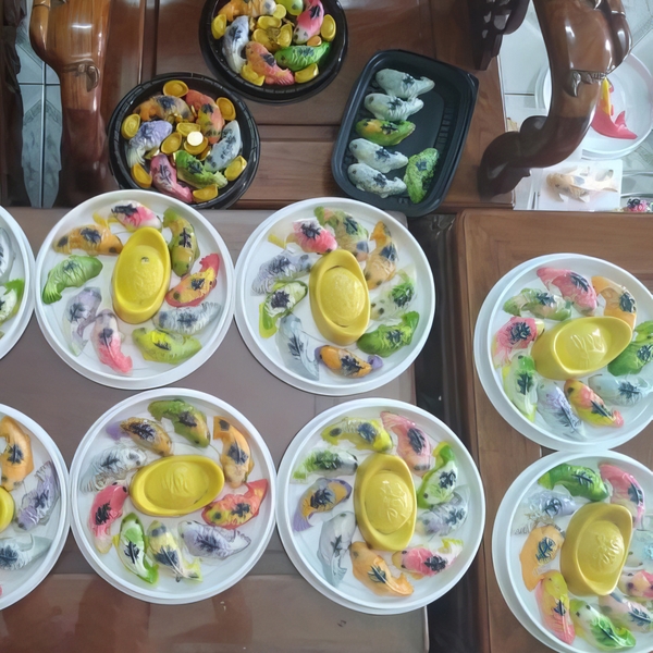 Khuôn nhựa Cá Chép (vỉ 6 con) làm bánh rau câu, chè trôi nước