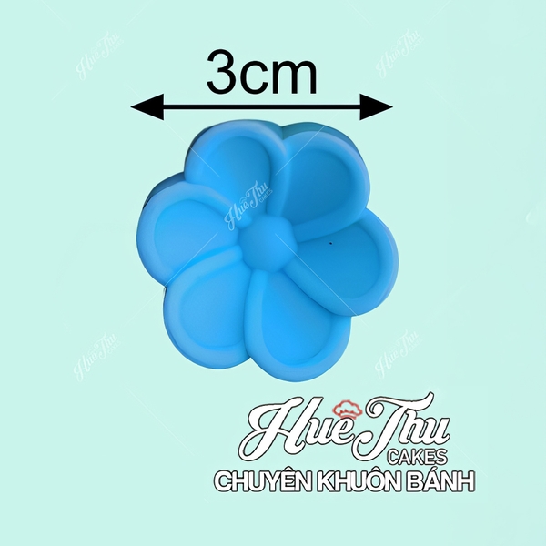 Khuôn silicon Hoa Xoắn nhỏ 3cm (10 cái) làm bánh rau câu, nhấn xôi, bánh da lợn