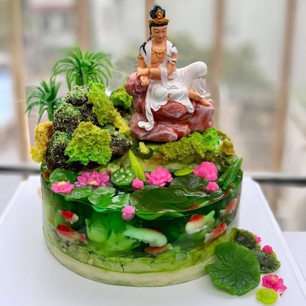 Khuôn nhôm tròn cao 15cm rộng 12/14/16/18/20cm dùng làm bánh rau câu, bánh các loại