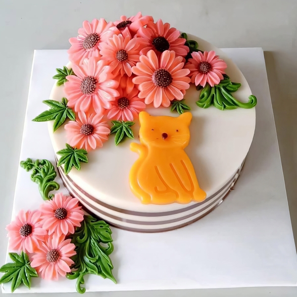 Khuôn silicon hoa Cúc Họa Mi gãy cánh 6.5cm làm bánh rau câu 3D 4D nhấn xôi, fondant, socola, nến hanmade