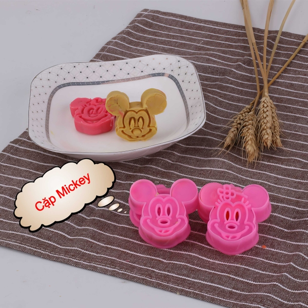 Khuôn nhấn Cutter Nhân Vật Hoạt Hình CT3 (nhiều mẫu) tạo hình bánh bao, bánh quy, bánh mì, rau câu, xôi hoa đậu