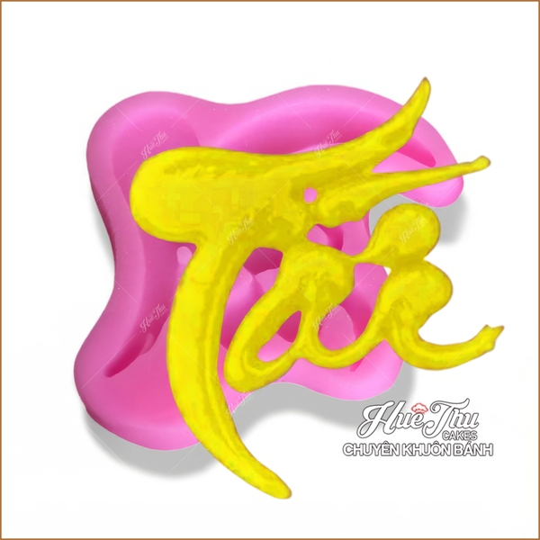 Khuôn silicon chữ Tết Xuân Phúc Lộc Thọ Tài làm bánh rau câu 3D 4D nhấn xôi, fondant, socola, nến hanmade