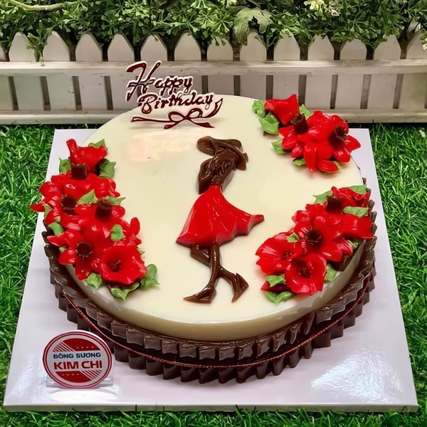 Khuôn silicon Cô Gái dùng làm bánh rau câu 3D 4D nhấn xôi, fondant, socola, nến hanmade ngày phụ nữ