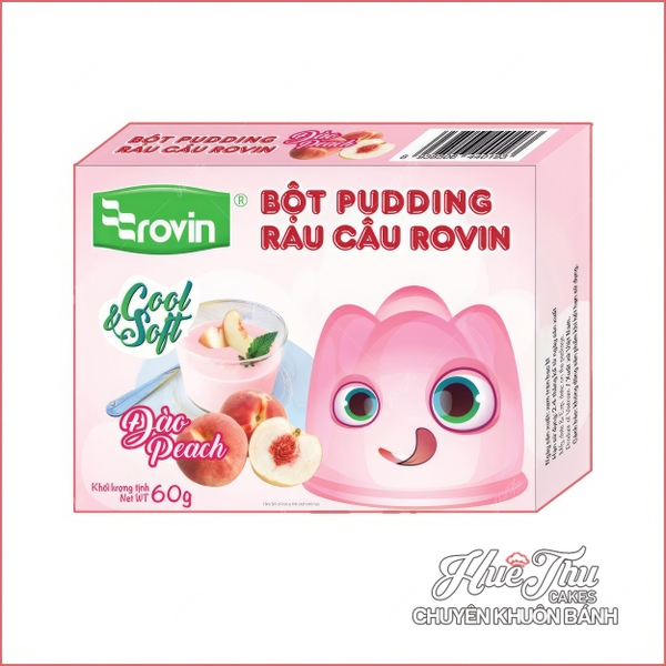 Bột Pudding Rau Câu Rovin hương Xoài/Dưa Lưới/Hạnh Nhân/Trà Xanh/Đào