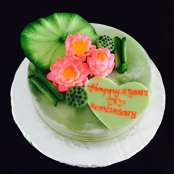 Khuôn silicon lá Sen 11.5cm làm bánh rau câu 3D 4D nhấn xôi, fondant, socola, nến hanmade