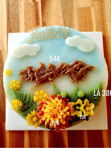 Khuôn silicon đàn Ngựa 8 con mã đáo 15x3.5cm làm bánh rau câu 3D 4D nhấn xôi, fondant, socola, nến hanmade